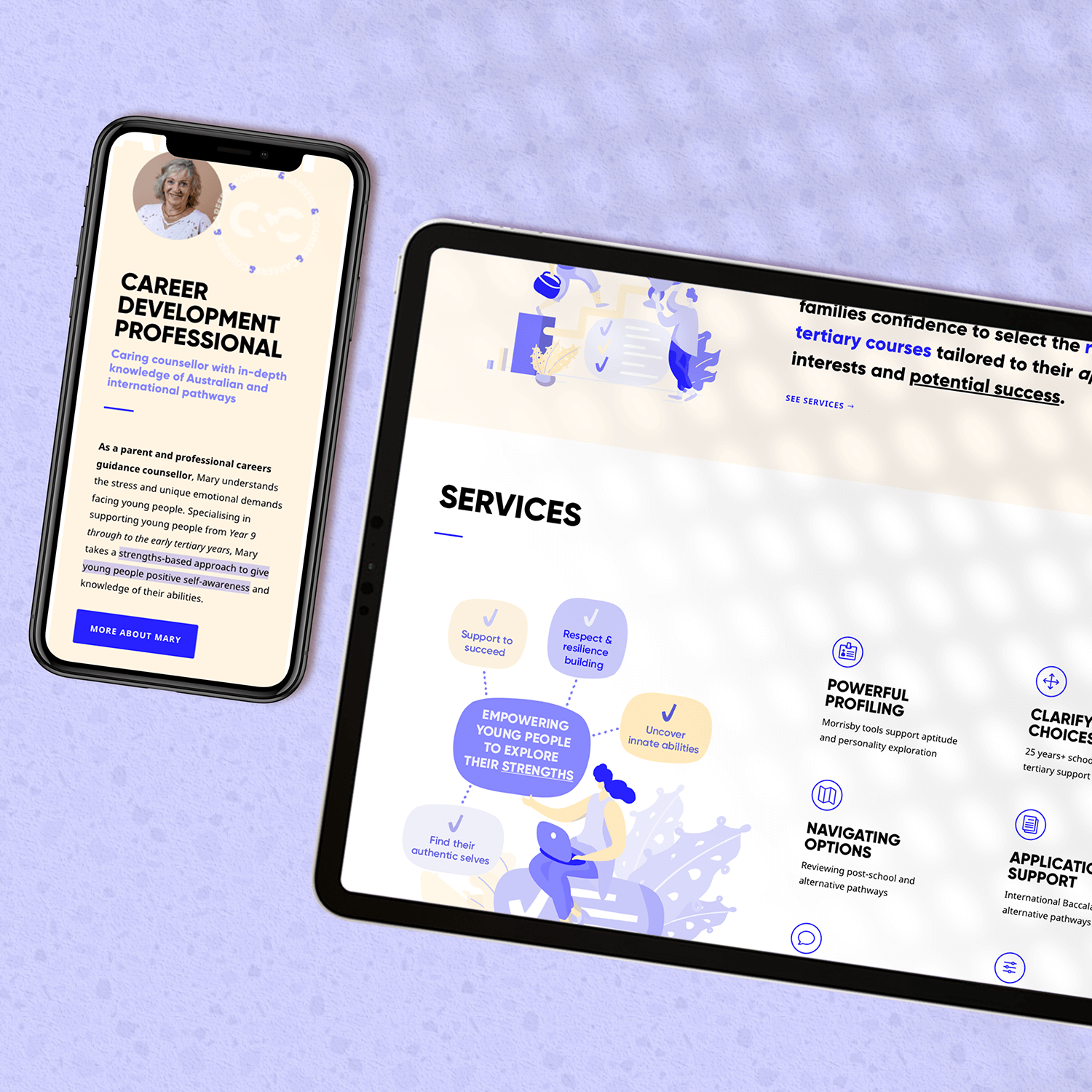 Branding & website design for Melbourne Careers Counsellor